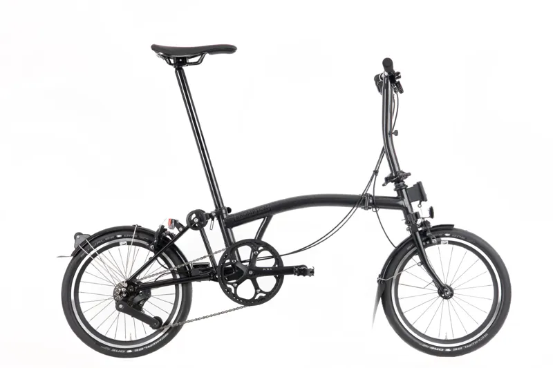 Brompton P Line Urban Low Bar Folding Bike Black Available to Order-1